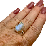 Rainbow Moonstone Solid 925 Sterling Silver Ring