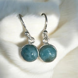 Larimar Solid 925 Sterling Silver Earrings