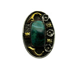 Chrysocolla Solid 925 Sterling Silver Ring Adjustable