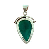 Malachite Solid 925 Sterling Silver Pendant