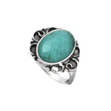 Amazonite Solid 925 Sterling Silver Ring 7