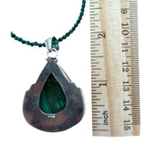 Malachite Solid 925 Sterling Silver Pendant Necklace