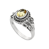 Citrine Solid 925 Sterling Silver Ring 8