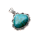 Azurite Chrysocolla Solid 925 Sterling Silver Pey