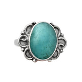 Amazonite Solid 925 Sterling Silver Ring 7