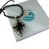 Black Onyx Solid 925 Sterling Silver Pendant Necklace