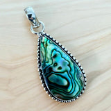 Abalone Solid 925 Sterling Silver Pendant