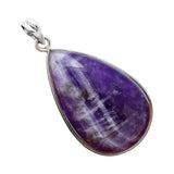 Chevron Amethyst Solid 925 Sterling Silver Pendant