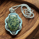 Green Gargunjula Solid 925 Sterling Silver Pendant