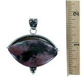 Rhodonite Solid 925 Sterling Silver Pendant