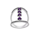 Amethyst Solid 925 Sterling Silver Ring