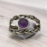 Amethyst Solid 925 Sterling Silver Ring 9