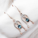 London Topaz Solid 925 Sterling Silver Earrings