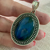 Labradorite Solid 925 Sterling Silver Pendant