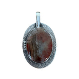 Crazy Lace Agate Solid 925 Sterling Silver Pendant