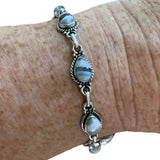 Owyhee Opal Solid 925 Sterling Silver Bracelet