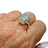 Rainbow Moonstone Solid 925 Sterling Silver Ring