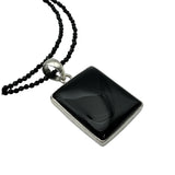 Black Onyx Solid 925 Sterling Silver Pendant Necklace