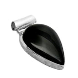 Black Onyx Solid 925 Sterling Silver Pendant