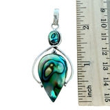 Abalone Solid 925 Sterling Silver Pendant