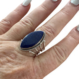 Blue Lapis Solid 925 Sterling Silver Ring