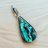 Abalone Solid 925 Sterling Silver Pendant