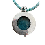 Blue Apatite Solid 925 Sterling Silver Pendant Necklace