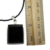 Black Onyx Solid 925 Sterling Silver Pendant Necklace