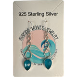 Aqua Blue Chalcedony Solid 925 Sterling Silver Earrings