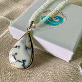 Dendritic Opal Solid 925 Sterling Silver Pendant Necklace