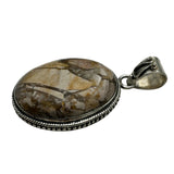 Maligano Jasper Solid 925 Sterling Silver Pendant