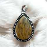 Australian Dendritic Opal Solid 925 Sterling Silver Pendant