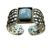 Owyhee Opal Solid 925 Sterling Silver Cuff Bracelet