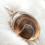 Banded Onyx Solid 925 Sterling Silver Pendant