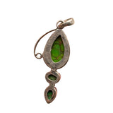 Green Mohave Turquoise Solid 925 Sterling Silver Pendant