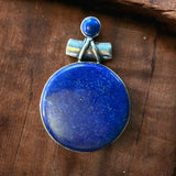 Blue Lapis Solid 925 Sterling Silver Pendant