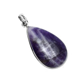 Chevron Amethyst Solid 925 Sterling Silver Pendant