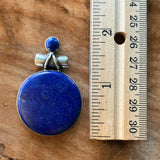 Blue Lapis Solid 925 Sterling Silver Pendant