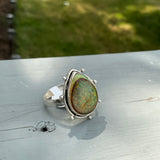 Monarch Opal Solid 925 Sterling Silver Ring 9.5