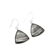 Iron Tiger Eye Solid 925 Sterling Silver Earrings