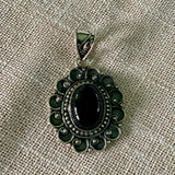 Black Onyx Solid 925 Sterling Silver Pendant