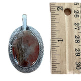 Crazy Lace Agate Solid 925 Sterling Silver Pendant