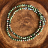 Unakite 4 mm Beaded Necklace