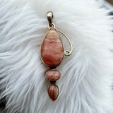 Rhodochrosite Solid 925 Sterling Silver Pendant