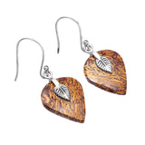 Coquina Jasper Solid 925 Sterling Silver Earrings