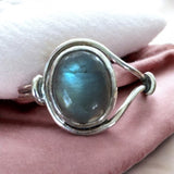 Labradorite Solid 925 Sterling Silver Ring