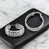 1 inch Solid 925 Sterling Silver Hoop Earrings