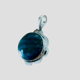 Chrysocolla Solid 925 Sterling Silver Pendant