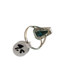 Kingman Turquoise Solid 925 Sterling Silver Ring 9.5