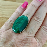 Malachite Solid 925 Sterling Silver Ring